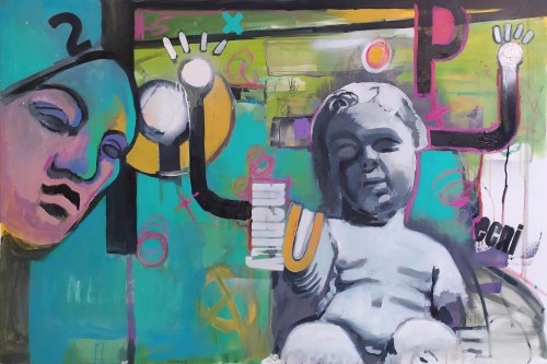 Hands up to the knowledge, 2021, Piotr Gola