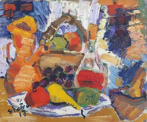 Martwa natura z owocami, 2017, Stanisław Truszkowski