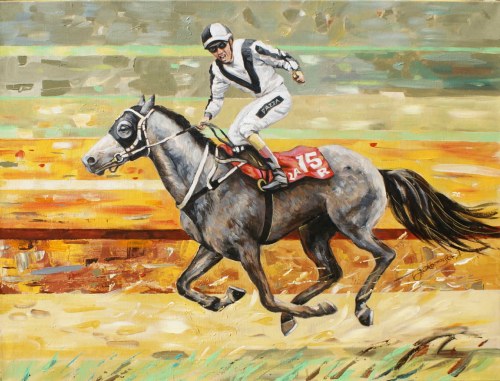 Fazza w galopie, 2021, Jolanta Grocholska-Janczara