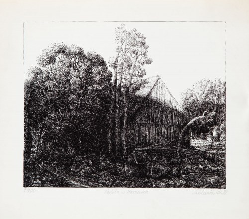 Stodoła w Kaszewcu, 1982, Iwo Zaniewski