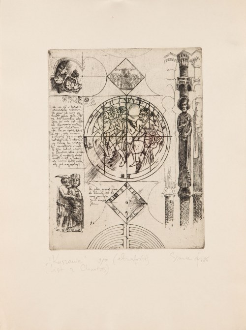 Kuszenie, z cyklu: list z Chartres, 1986, Tadeusz Michał Siara