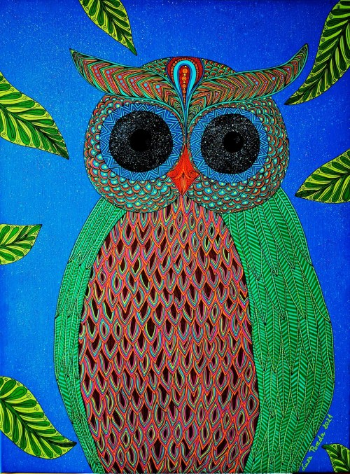 Animal planet: baby owl, 2021, Luiza Poreda