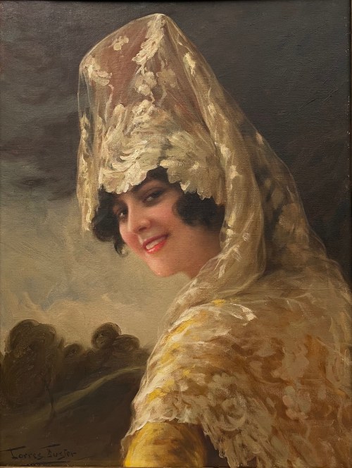 ''Portret Hiszpanki w welonie'', Torres Fuster