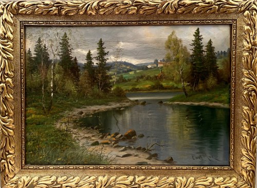 ''Jezioro z zatoką'', Carl Mol