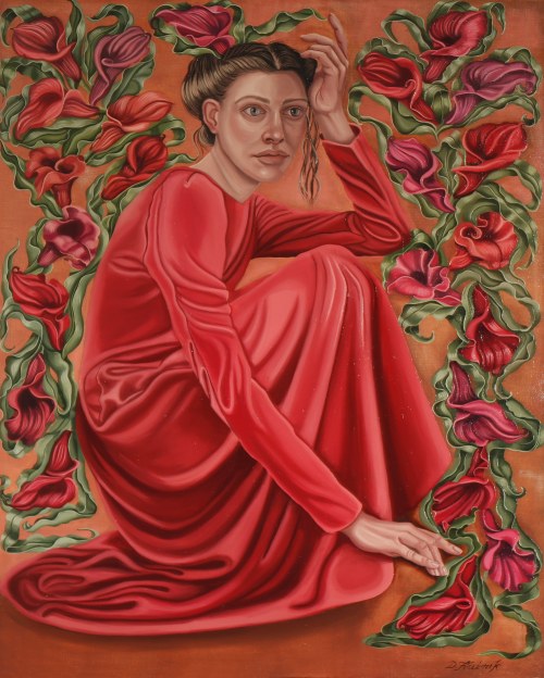Czerwona sukienka , 2021, Dorota Kuźnik