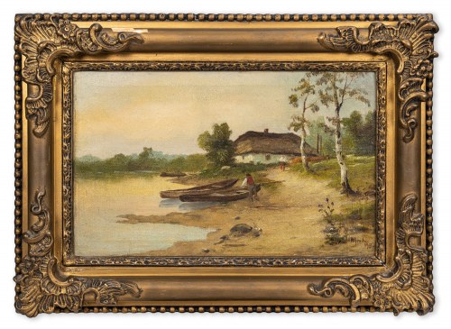 Chata nad rozlewiskiem, 1913, Władysław Grudziński