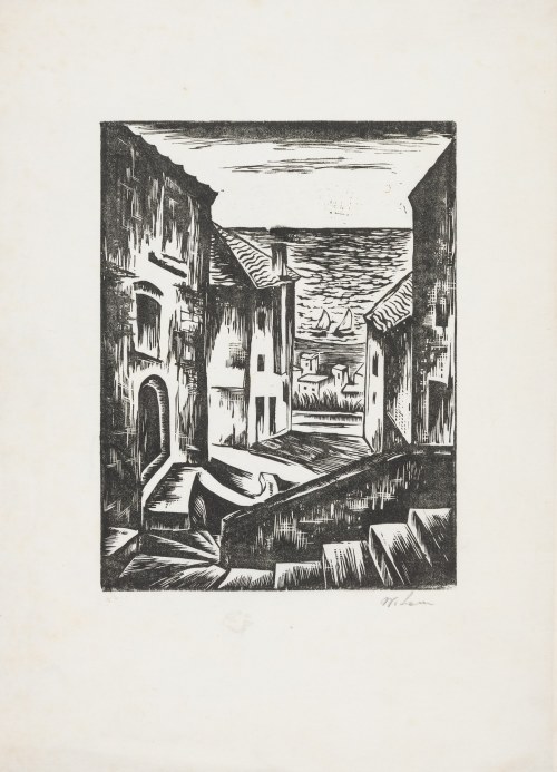 Miasteczko w Prowansji, l. 20. XX w., Władysław Lam