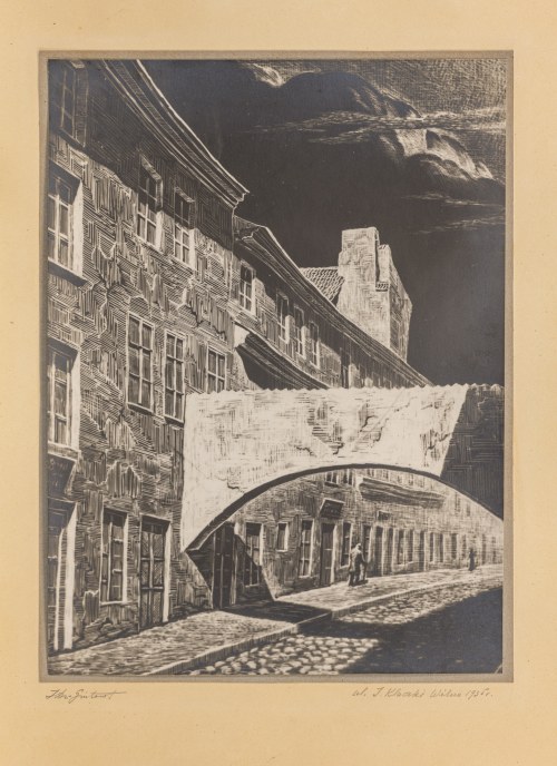 Wilno. Ulica Juliana Klaczki, 1935, Jan Dziewałtowski-Gintowt