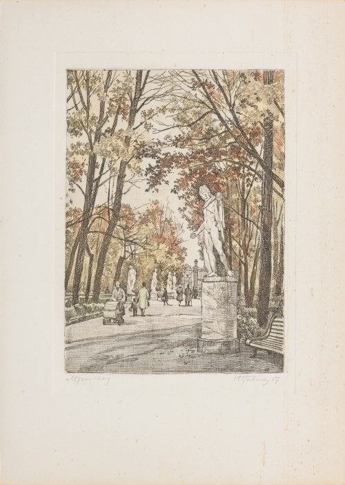 Leningrad [Sankt Petersburg], 1957 [Zestaw 12 akwafort barwnych], Nikołaj Aleksandrowicz Pawłow
