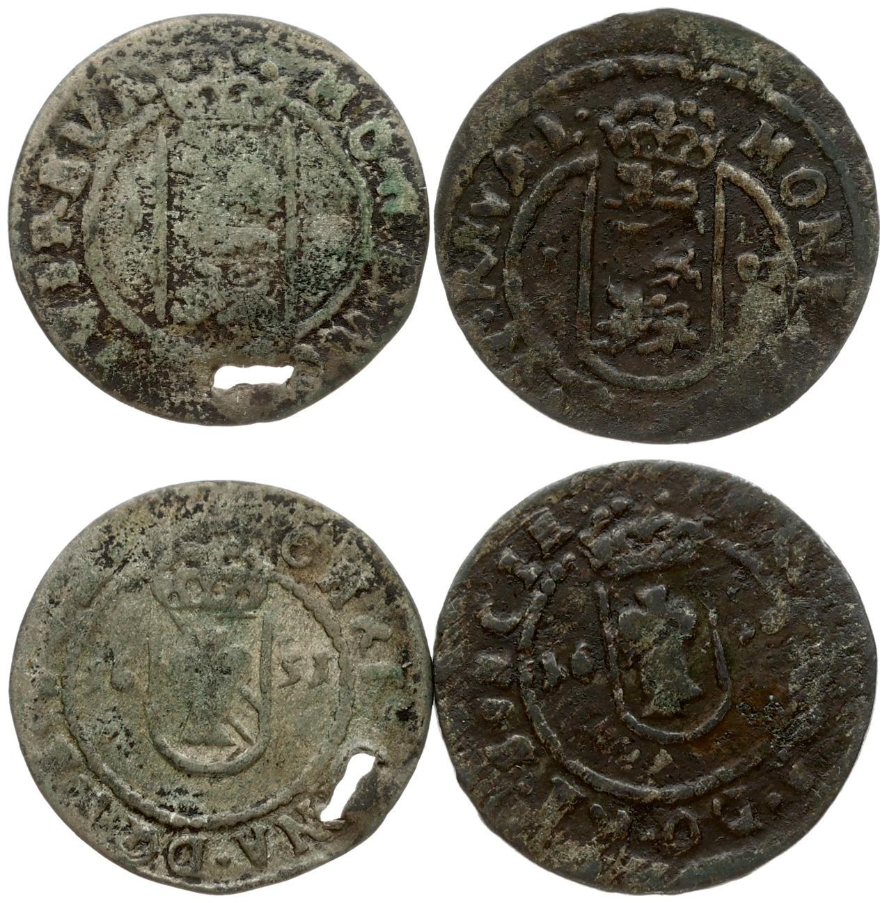 Estonia Reval 1 Ore 1650 & 1651 Christina (1632-1654). Averse... -  Internet-Auktion / Online-Gebote - Preis - OneBid