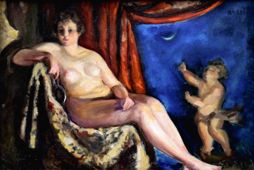Wenus i Amor z Księżycem, 1919, Irena Weiss