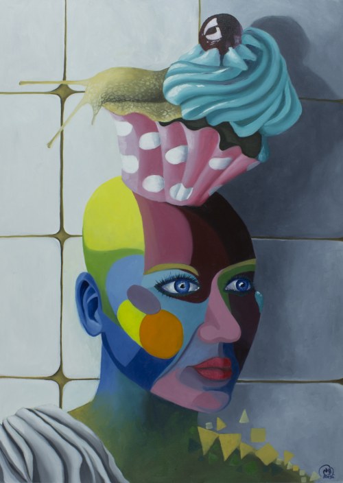 Pomieszane światy II, 2021, Edyta Mądzelewska