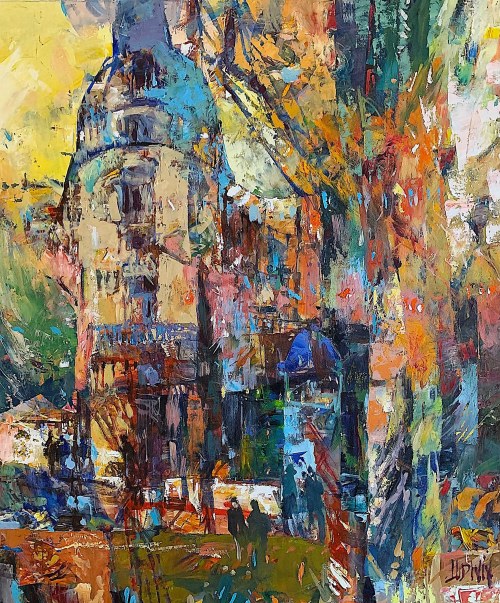 Jesienny Paryż z cyklu Art Deco, 2020, Krzysztof Ludwin