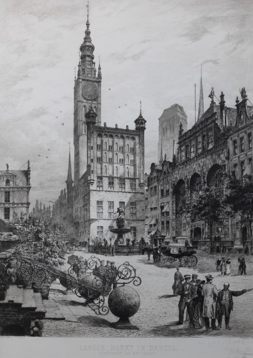 Langer Markt in Danzig (Rathhaus und Artushof), Bernhard Mannfeld