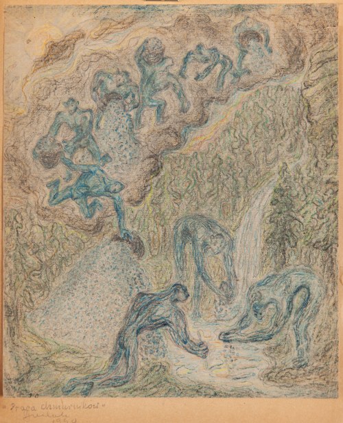 Praca chmurników, 1940, Michał Gawlak