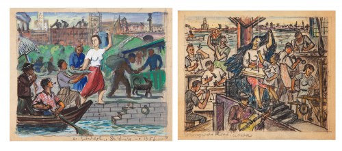 Para prac: "Do Warszawy" - 1956 oraz "Warszawa stara i nowa", Michał Gawlak