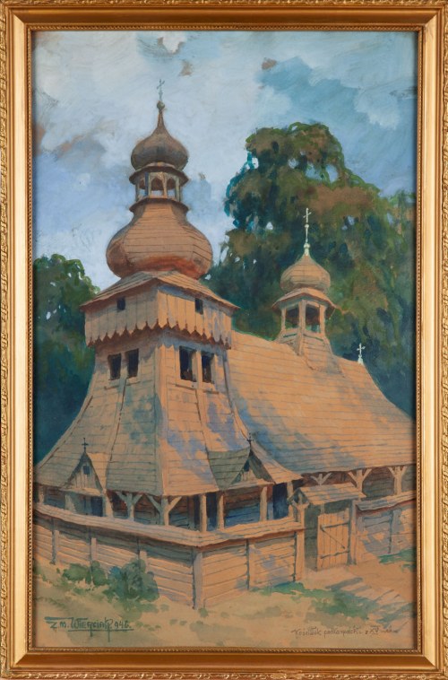 Kościółek podkarpacki z XV w., 1946, Zygmunt Wierciak