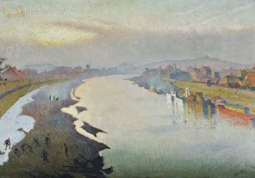 "Wisła - poranek nad Zwierzyńcem", Ludwik Leszko