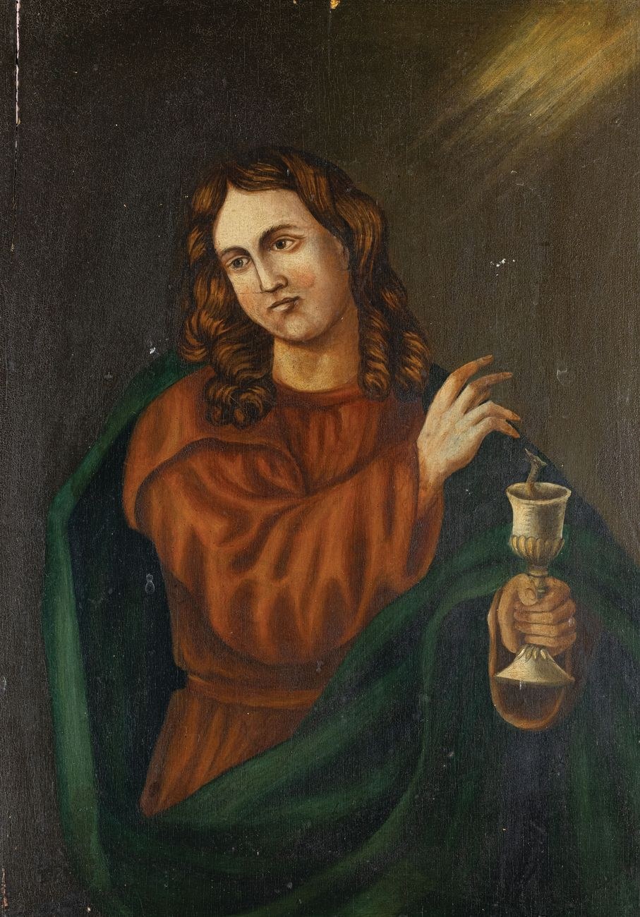 ŚWIĘTY JAN EWANGELISTA, XIX w. Aukcja / Licytacja online