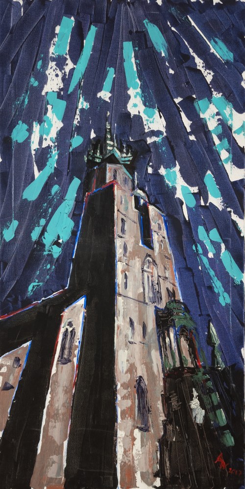 Kraków. Kościół Mariacki, 2018, Agnieszka Słońska-Więcek