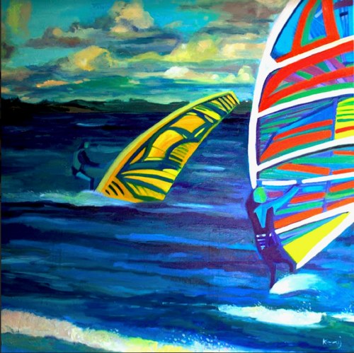 Windsurferzy, Puck, 2021 r., Piotr Kieruj