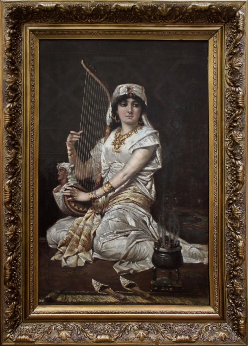 Grająca na harfie, Adolf Herman Duszek
