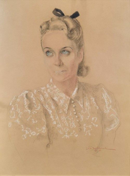 Portret pani K., 1940, Aniela Pawlikowska