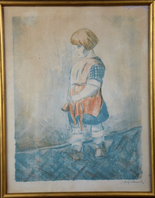 „Dziewczynka”, litografia, 1923 r., Jan Hrynkowski