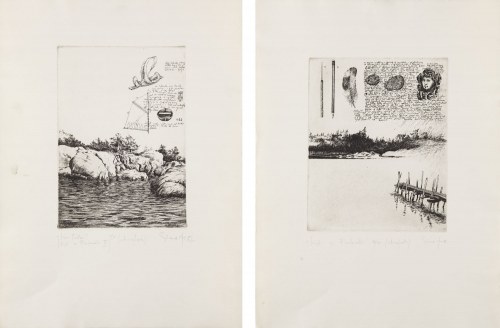 Listy z Finlandii, para grafik - 1982, Tadeusz Michał Siara