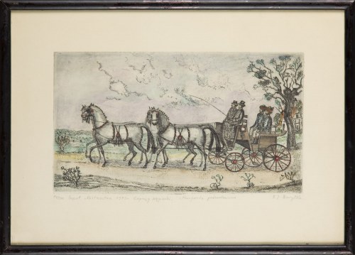 Para grafik - "Zaprzęg węgierski" "Zaprzęg Holenderski", Eleonora Jagaciak-Baryłko
