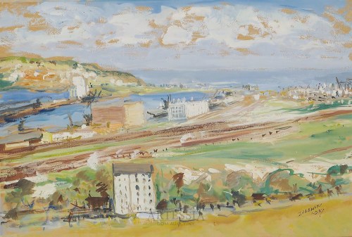 Port w Gdyni, 1937, Stanisław Zalewski
