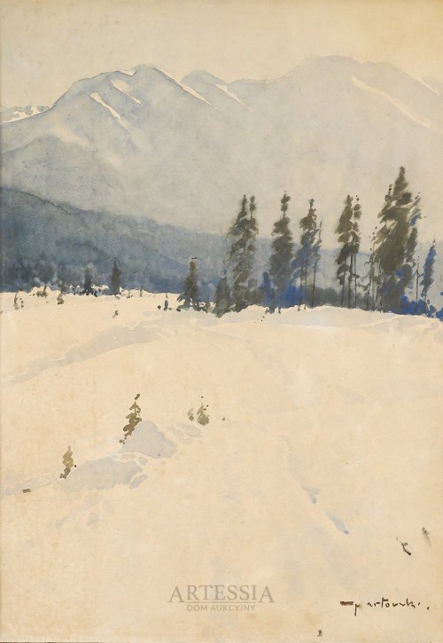 Widok tatrzański - Giewont, Tadeusz Nartowski