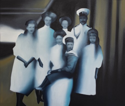 Epitaph of absence, (Tsar Nicholas II Romanov with Family), 2021, Patrycja Piętka
