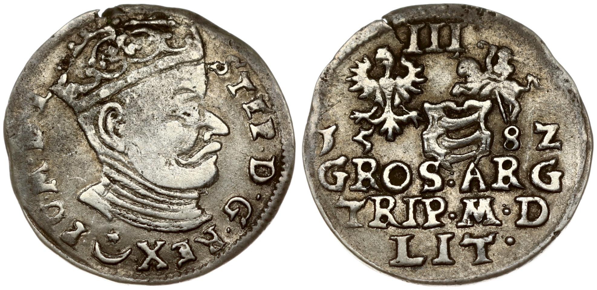 lithuania-3-groszy-1582-vilnius-stephen-bathory-1576-1586-obverse