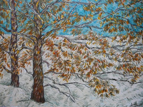 Drzewa i śnieg, 2006, Arkadiusz Koniusz