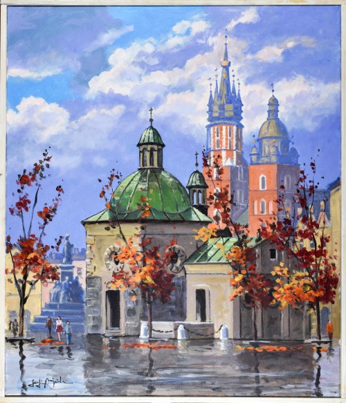 Rynek w Krakowie jesienią, Wojciech Serafin