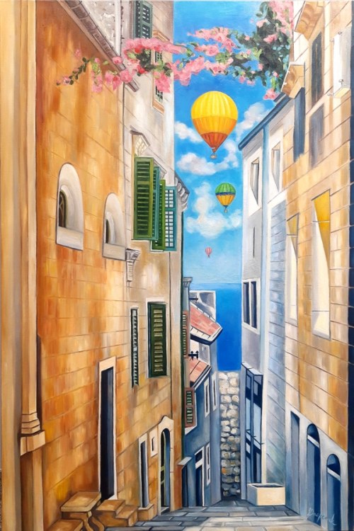 Zapiski z podróży - Rue ensoleille ||, 2021 r., Joanna Desperak
