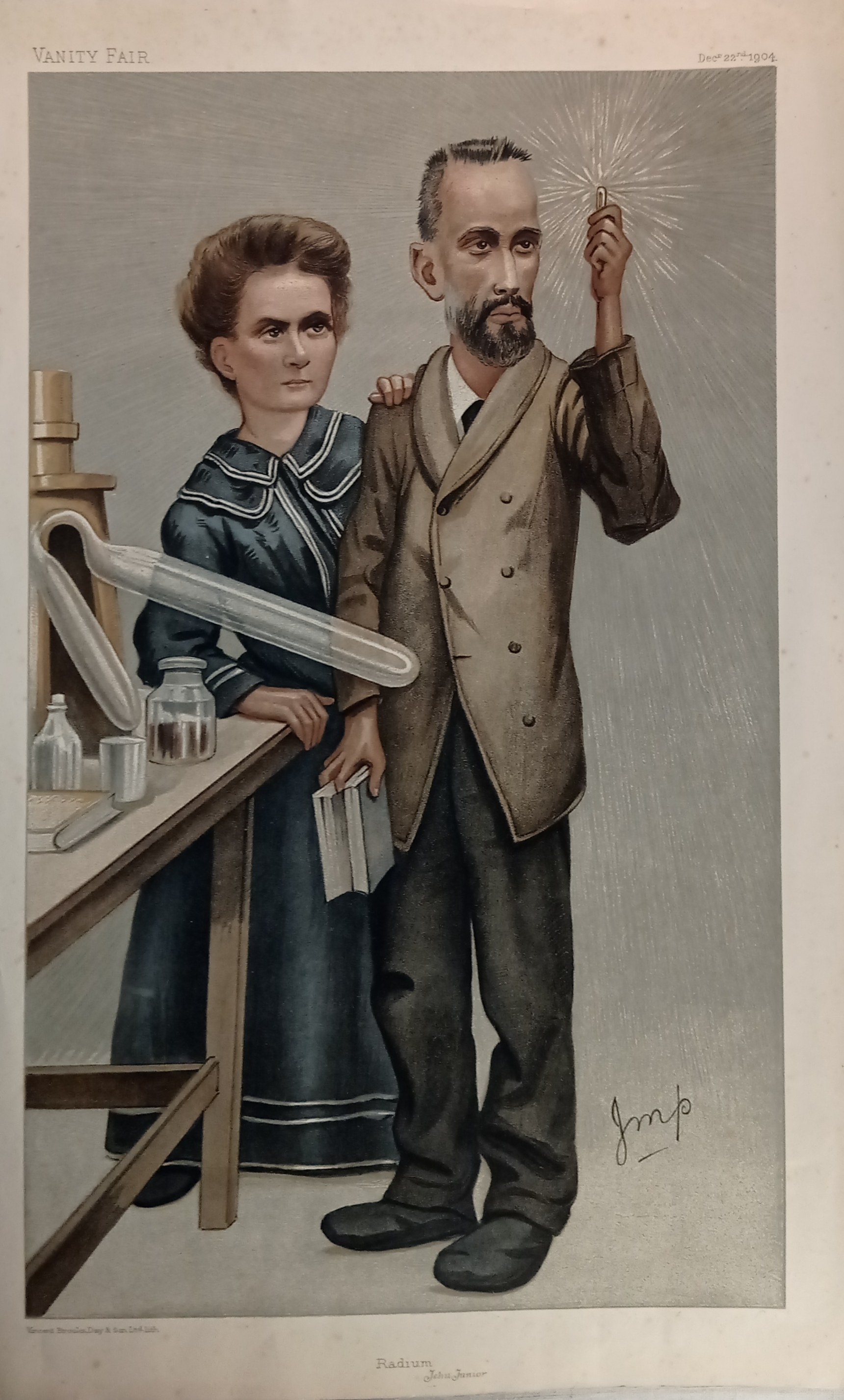1904. VANITY FAIR, Marie and Pierre Curie „Radium”. - Δημοπρασία διαδικτύου  / Διαδικτυακή προσφορά - Τιμή - OneBid