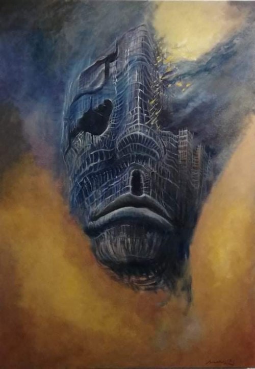 WYPALENIE ZAWODOWE 100 x 70 cm., Artur Sudak