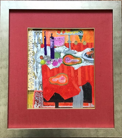 DWIE PAPAJE 20 x 30 cm., Andrzej Borowski