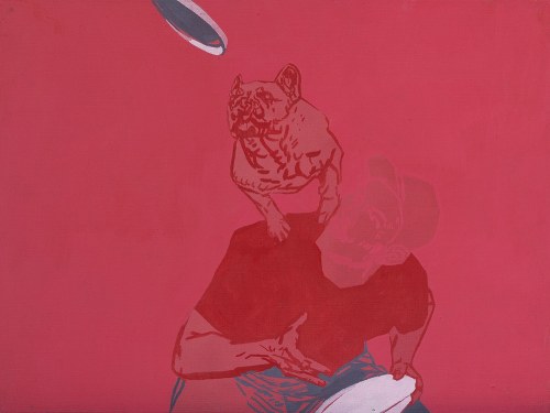 Czerwony buldog, 2017, Agnieszka Sandomierz