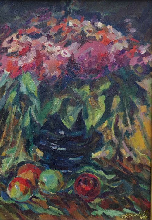 KWIATY, 1932 r., Gustaw Gwozdecki