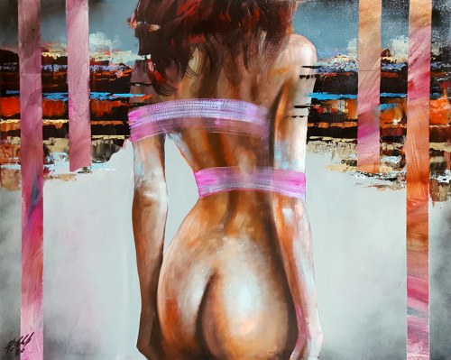 Plecami II, 2020, Piotr Jakubczak