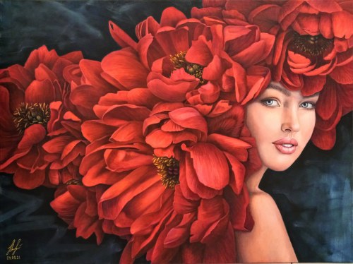 Red peony, Olena Lytvynenko