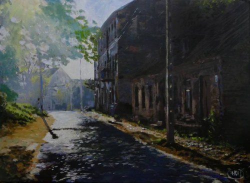 "MAJOWY PORANEK NAD MŁYNOWĄ", Adam Ślefarski