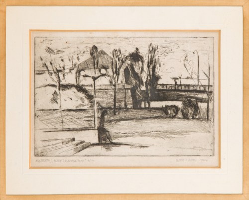 Motyw z Mariensztatu, 1960, Elżbieta Bors