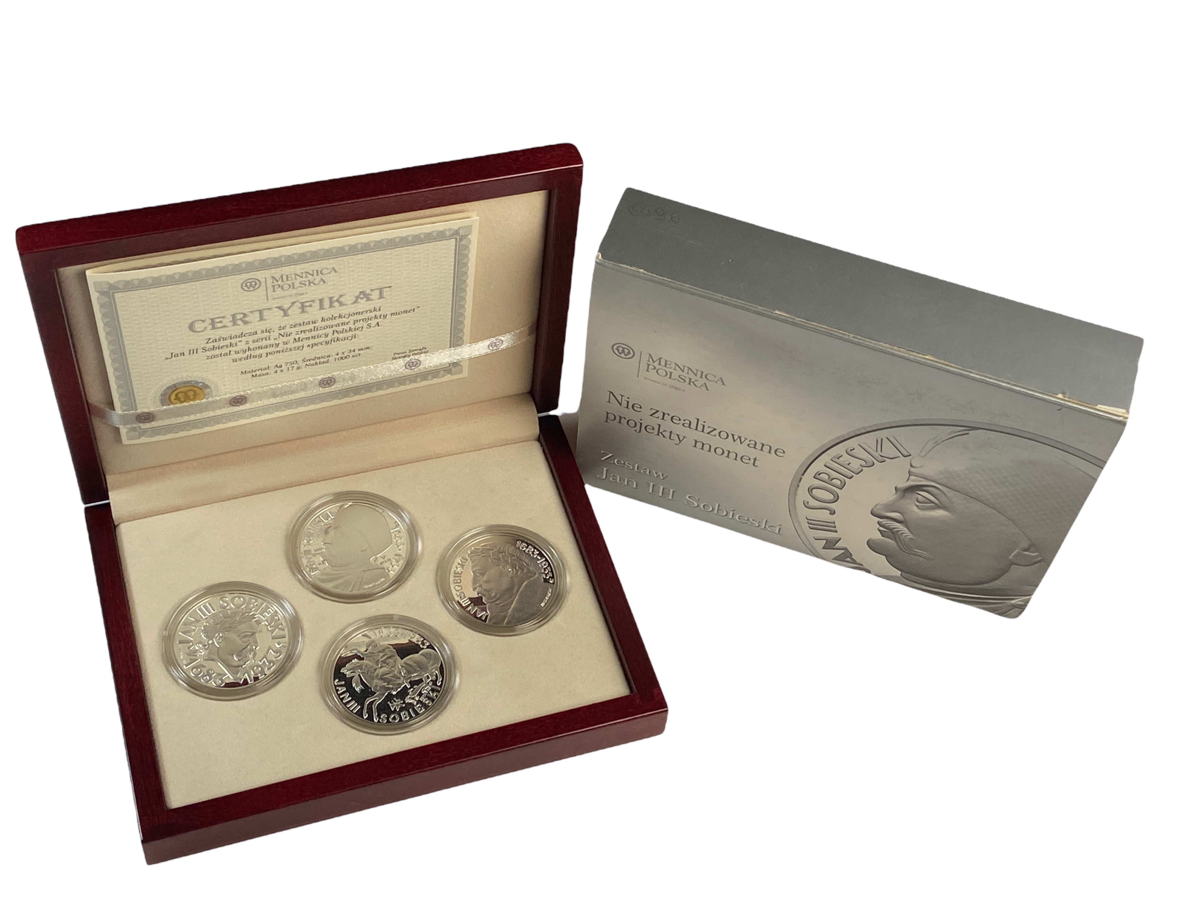 Nie zrealizowane projekty - zestaw Jan III Sobieski 4 x 10 złotych
