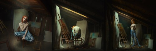 "Portrety Jej…", 2021, Damian Drewniak