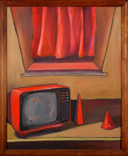 Czerwony telewizor, 1999, Jakub Julian Ziółkowski