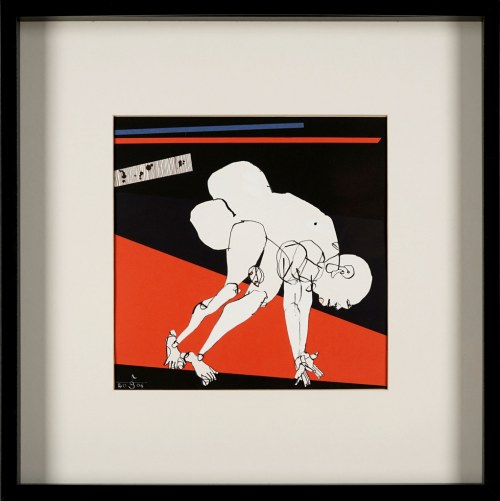 Biegacze (Start!) VI, z cyklu: Sportowcy, 2006, Leszek Bartkiewicz